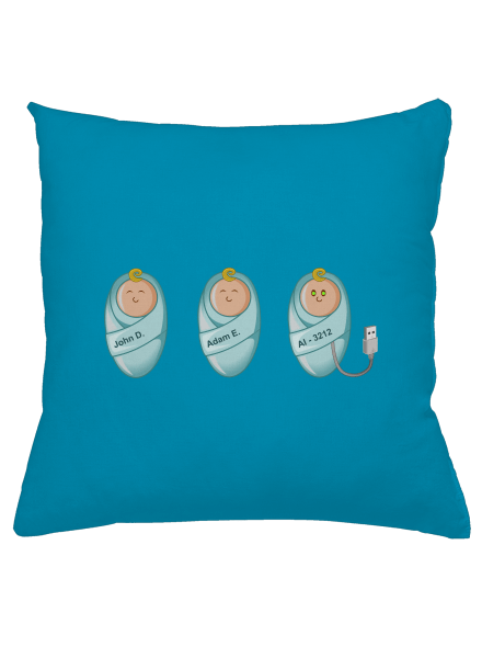 AI baby párna Blue Turquoise