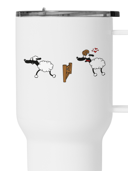 Sheeps in love termosz bögre White