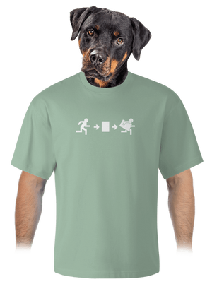 unisex túlméretezett póló