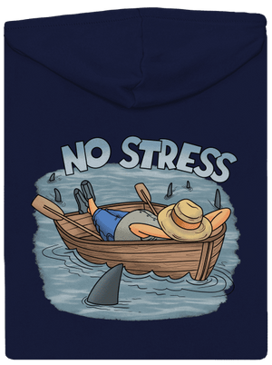 No stress cipzáras férfi pulóver Navy