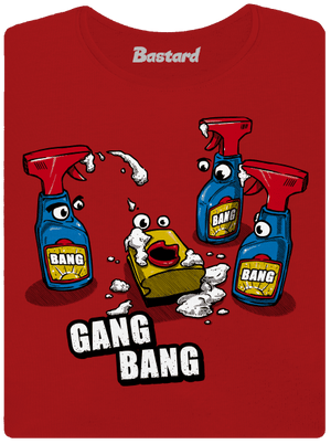 Gang bang prémium női póló Red Mal