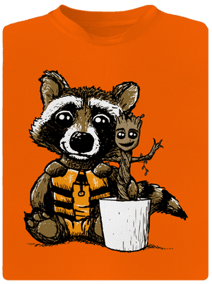 A galaxis őrzői gyerek sport póló Neon Orange