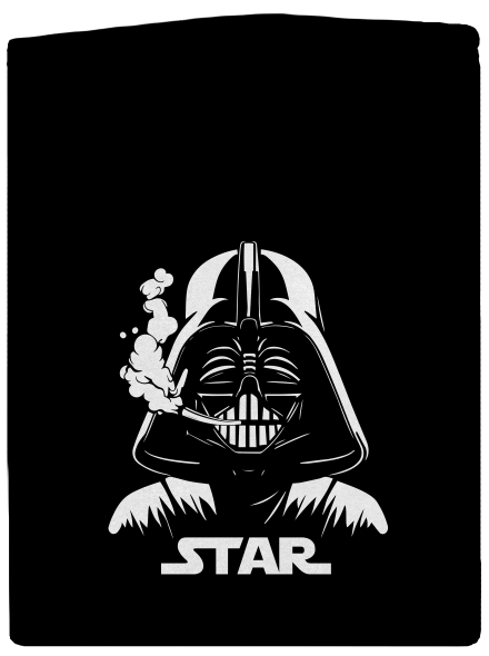 Darth Star cipzáras férfi pulóver Black