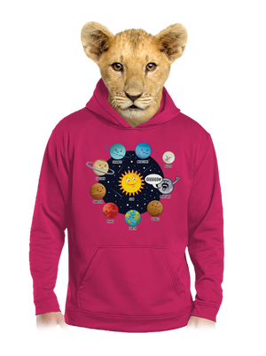 Mercury gyerek kenguruzsebes pulóver Hot Pink