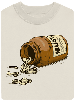 Music Pills unisex crewneck Off White