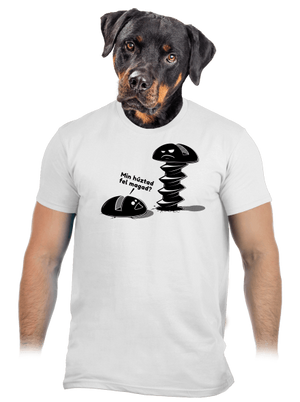 Felhúzva férfi póló White