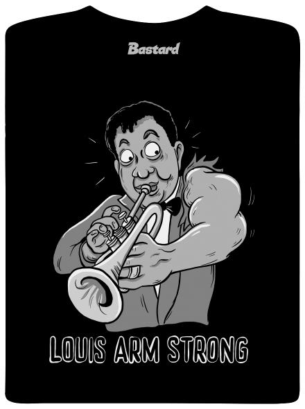 Louis Armstrong gyerek póló Black