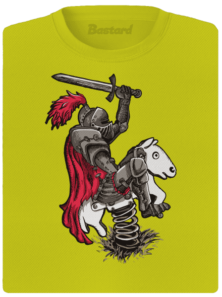 Lovag női sportpóló Neon Yellow