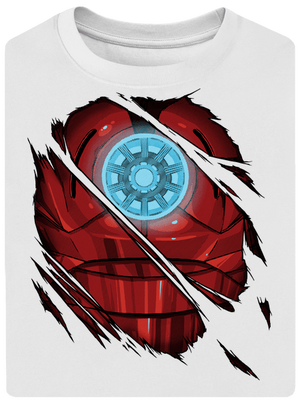 Ironman unisex túlméretezett póló White