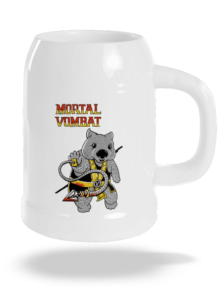 Mortal Vombat söröskorsó White