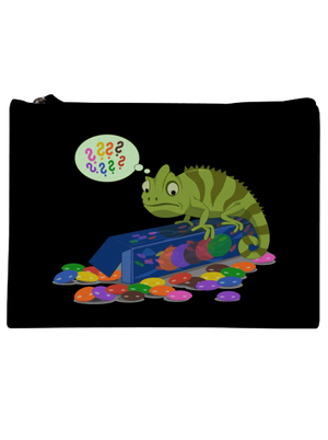 Zavart kaméleon kis táska Black