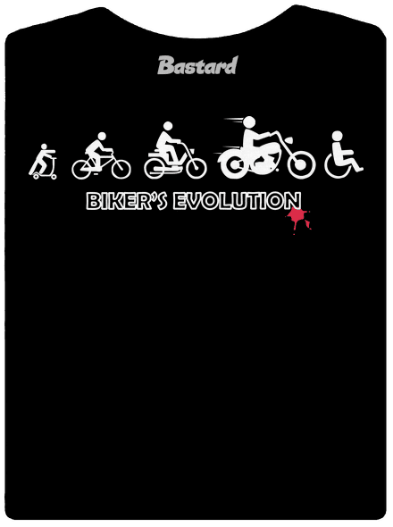 Bikers evolution prémium női póló Black
