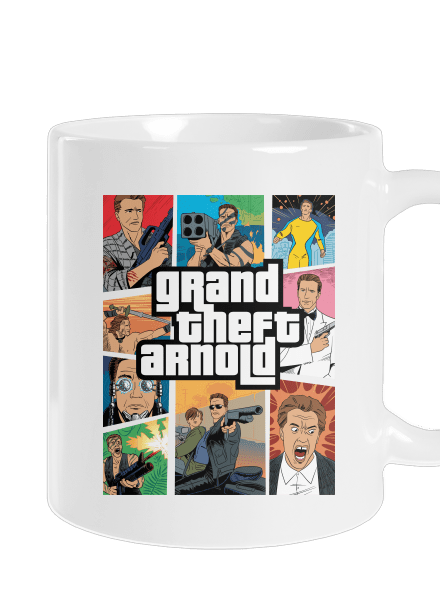 Grand Theft Arnold hagyományos bögre White