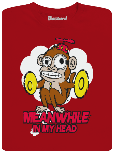 Monkey in my head gyerek póló Red
