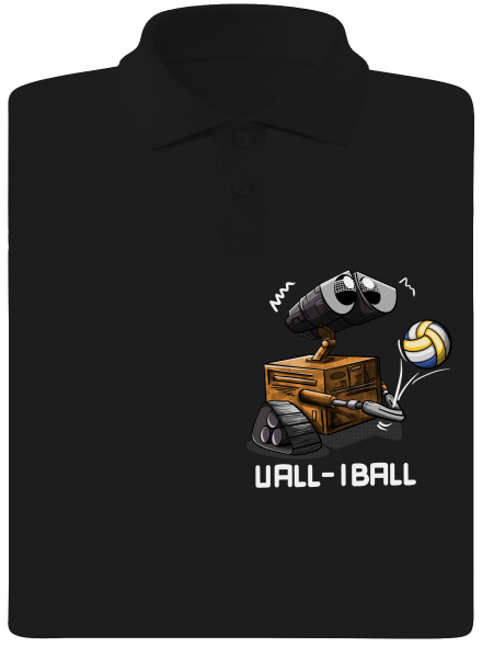 Vall-iball férfi pólóingek Black