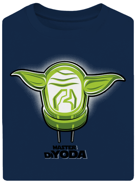 Master DiYoda unisex túlméretezett póló Midnight Blue