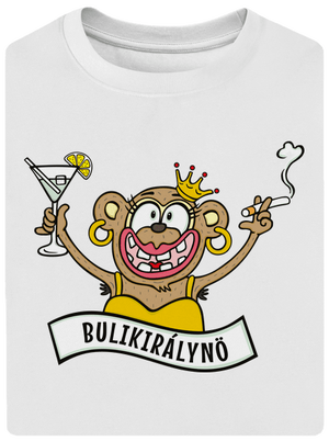 Bulikirálynő unisex túlméretezett póló White