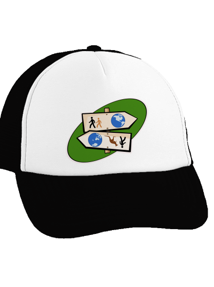 Hosszú távú menetelés teherautós sapka Black cap