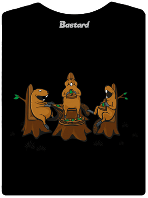 Beaver pizza party prémium női póló Black