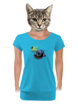 női póló elasztikus alsó szegéllyel