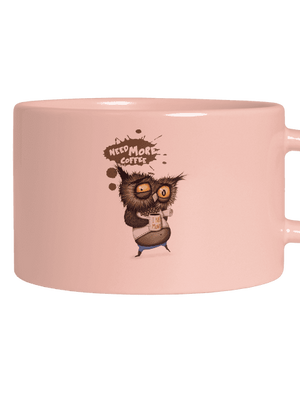 I need more coffee macaron bögre Pink Macaron