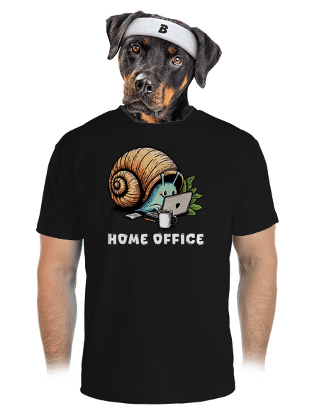 Sneka home office férfi sportpóló Black