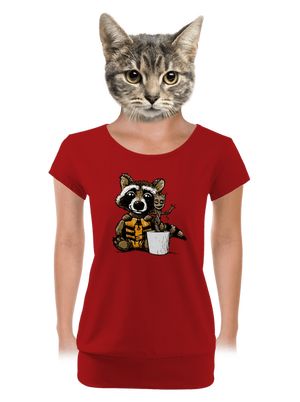 női póló elasztikus alsó szegéllyel