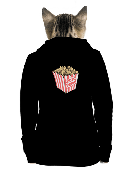 Popporn cipzáras női pulóver Black