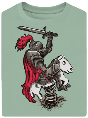 Lovag unisex túlméretezett póló Sage