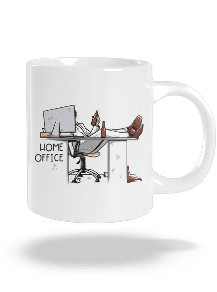Home office nagy bögre White
