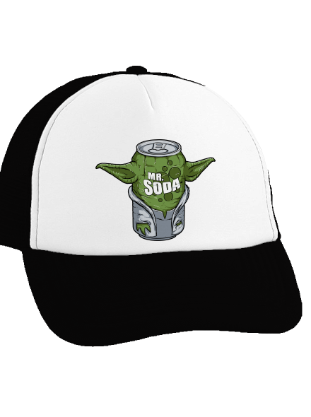 Mr. Szóda teherautós sapka Black cap
