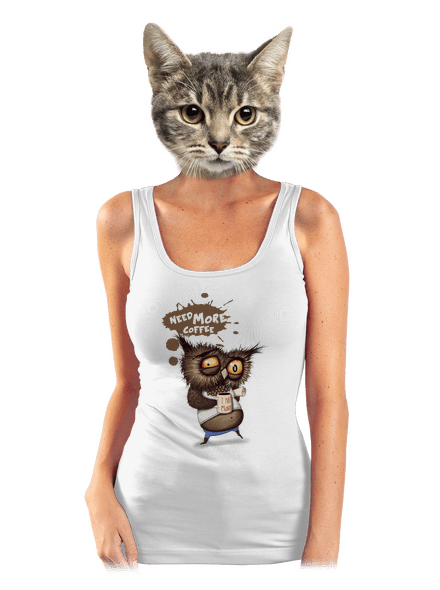 I need more coffee klasszikus női trikó White