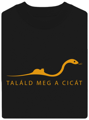 Találd meg a cicát unisex crewneck Black