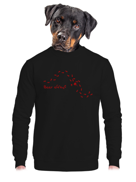 Beer effect unisex crewneck Black