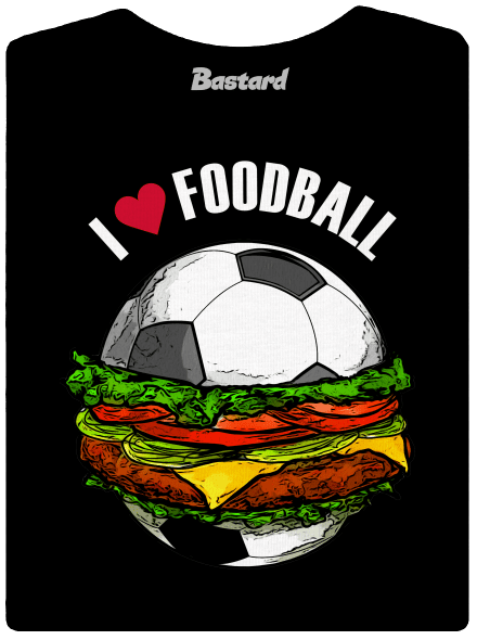 Foodball prémium női póló Black