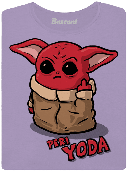 Peri Yoda női póló elasztikus alsó szegéllyel Lavender