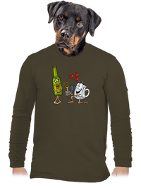 férfi hosszú ujjú póló