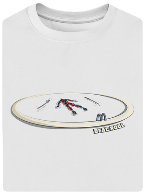 Dead in pool unisex túlméretezett póló White