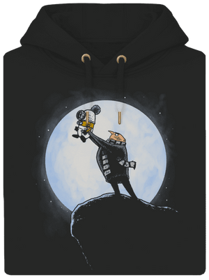 Minyon király unisex prémium pulóver Dark Black