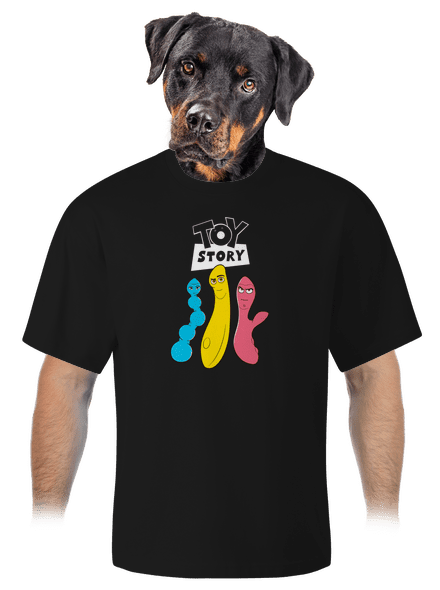 Játékháború unisex túlméretezett póló Black
