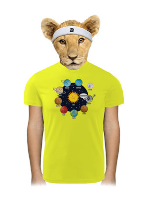 Mercury gyerek sport póló Neon Yellow