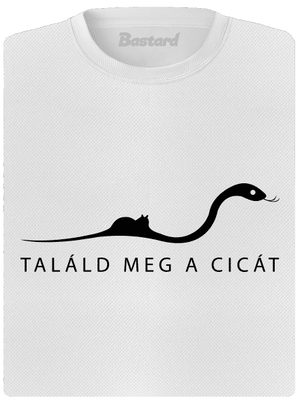 Találd meg a cicát női sportpóló White