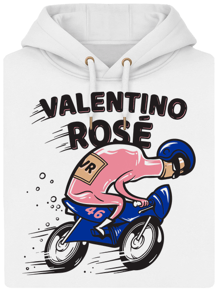 Valentino Rosé unisex prémium pulóver Snowwhite