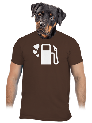 Tele kérem férfi póló Brown