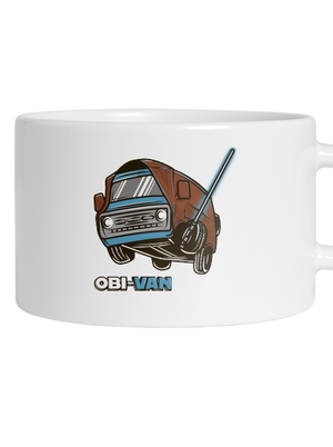 Obi Van macaron bögre White