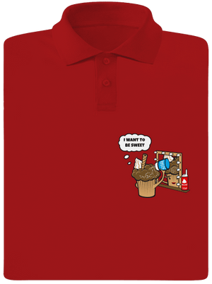 Sweet muffin férfi pólóingek Red Mal