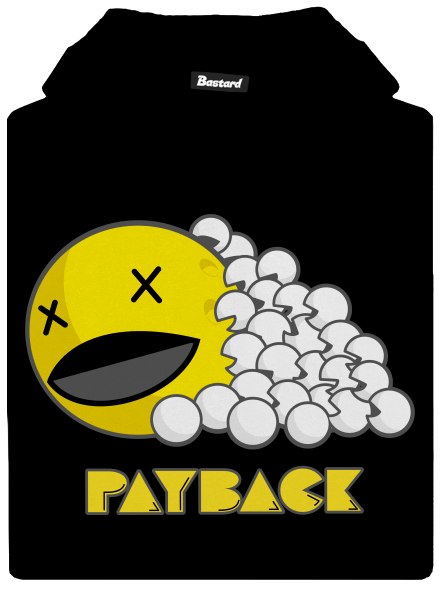 Payback gyerek kenguruzsebes pulóver Black