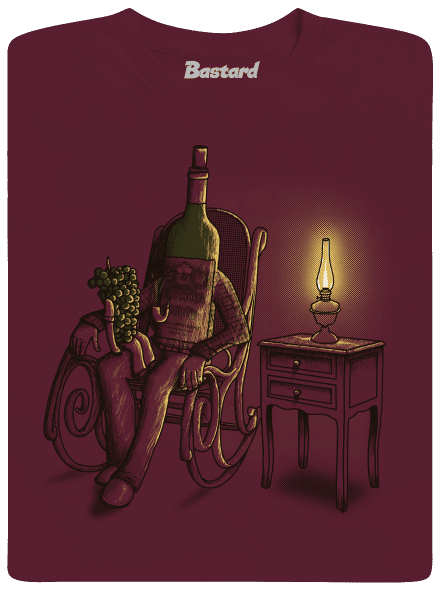 Nagyapa, mondd el férfi póló Burgundy