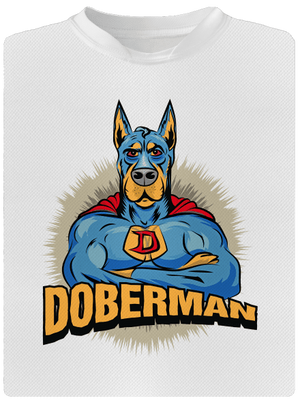 Doberman gyerek sport póló White