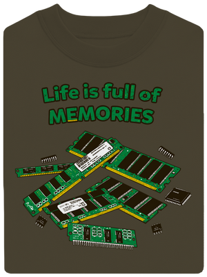 Memóriában tárolva unisex crewneck Urban Khaki